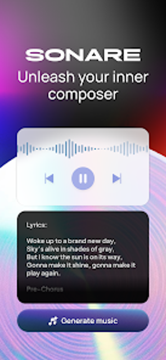 Obraz 0 dla Sonare: AI Song Generator
