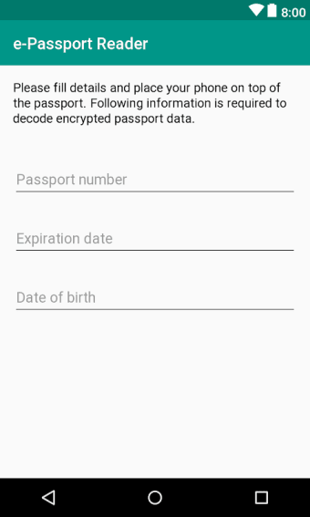 e-Passport NFC reader