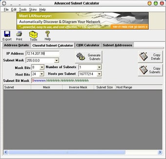 Bild 3 für Advanced Subnet Calculato…