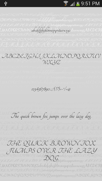 Fonts Script for FlipFont Free