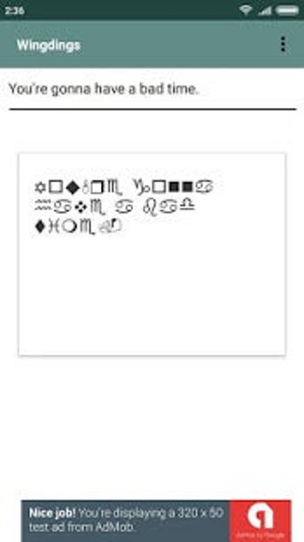 Obraz 0 dla Write in Gaster Wingdings
