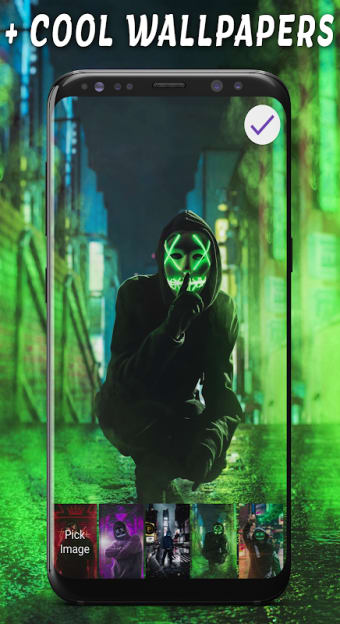 Mask Anonymous Lock Screen