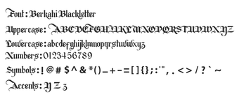 Image 0 for Berkahi Blackletter