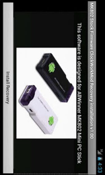 Bild 0 für MK802 4.0.4 CWM Recovery