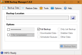 IDM Backup Managerの画像4