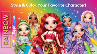Obraz 0 dla Rainbow High: Coloring Ga…