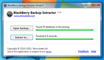 BlackBerry Backup Extractor