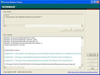 Image 2 for Norman Malware Cleaner