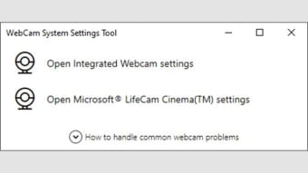 Webcam System Settings