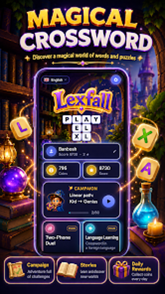 Lexfall: Crosswords  Word…的第0张图片