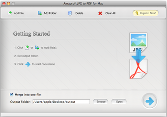 Amacsoft JPG to PDF for Mac