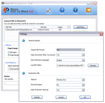 Imagen 1 para Nemo PDF to Word