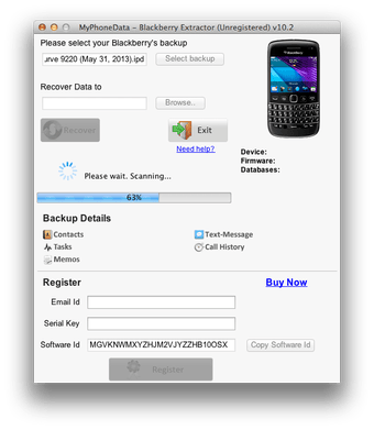 Blackberry Extractor (Mac)