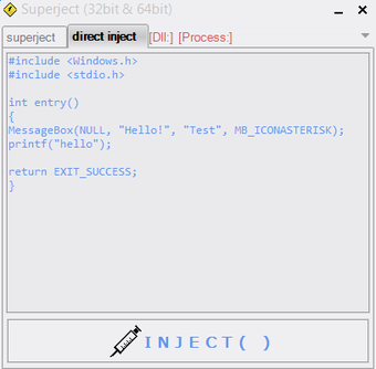 Superject 32 bit & 64 bit Dll Injector