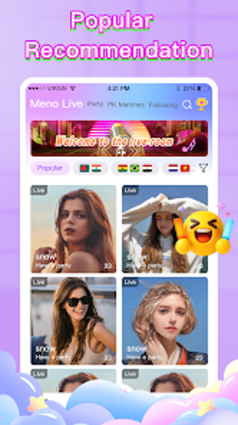 Obraz 0 dla Meno -Live Stream  voice …