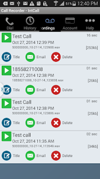 Bild 5 für Call Recorder - IntCall