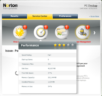 Norton PC Checkup