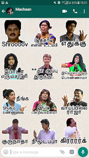 Image 6 pour Tamilanda: Tamil stickers…