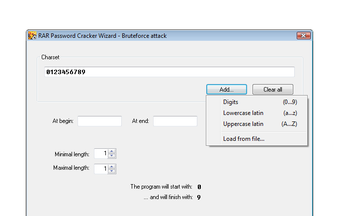 Obraz 1 dla RAR Password Cracker