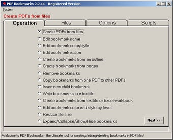 PDF Bookmarks