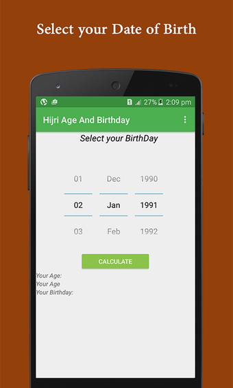 Hijri Age- Birthday Calculator