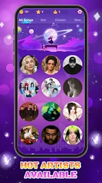 Immagine 0 per Galaxy Piano: Scrolling R…
