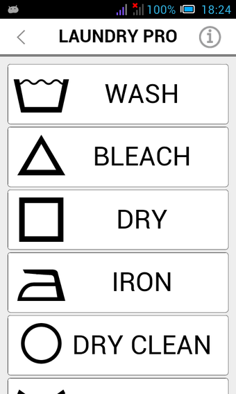 Laundry Pro - care symbols