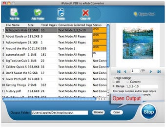 iPubsoft PDF to ePub Converter for Mac