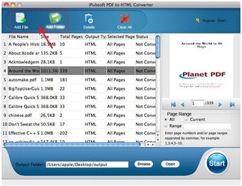 iPubsoft PDF to HTML Converter for Mac