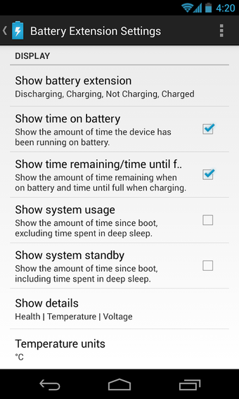 DashClock Battery Extension