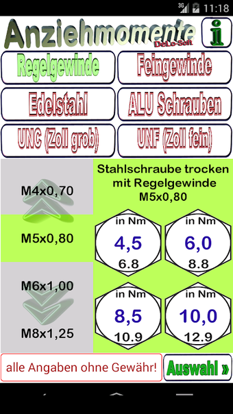 Bild 0 für Anziehmomente