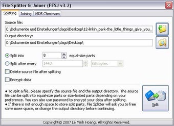 Immagine 3 per The Fastest File Splitter…