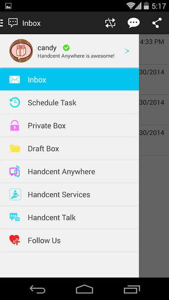 Imagen 0 para Handcent 6 Skin (ICS styl…