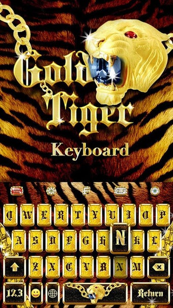 Bild 0 für Gold Tiger Keyboard Theme