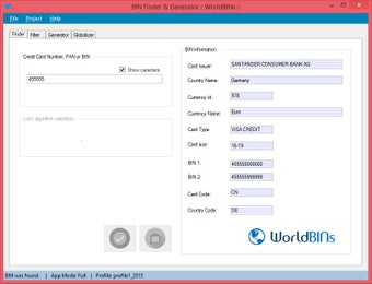 Image 4 for BINfinder and Credit Card…