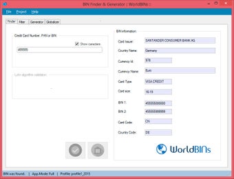 Image 2 for BINfinder and Credit Card…