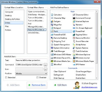 Ultimate Windows Context Menu Customizer