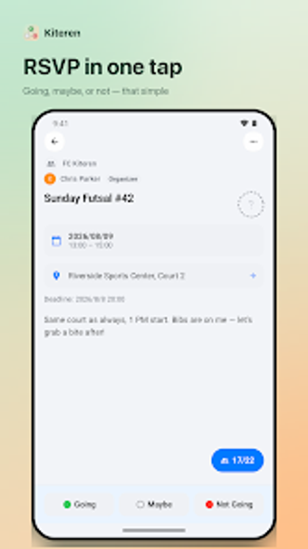 Bild 0 für Kiteren — Fast Group RSVP