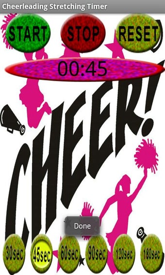 Cheerleading Stretching Timer