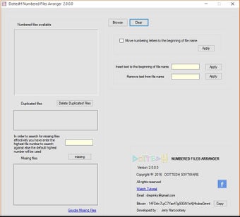 DottedH Numbered Files Arranger