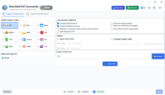 BreviSoft PST Converter的第0张图片