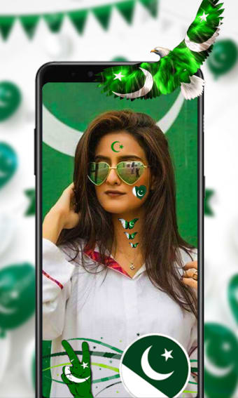 14 August Face Stickers PakFlag Stickers 2019