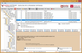 Vartika Outlook PST Conve…的第0张图片