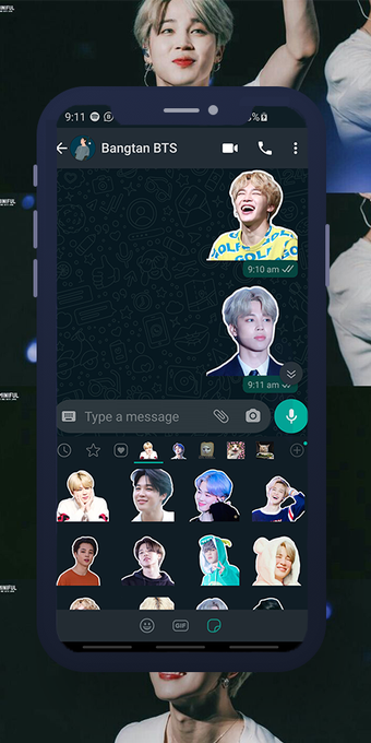 Jimin BTS WAStickerの画像0