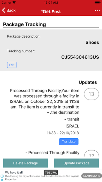 GetPost - International Package Tracking