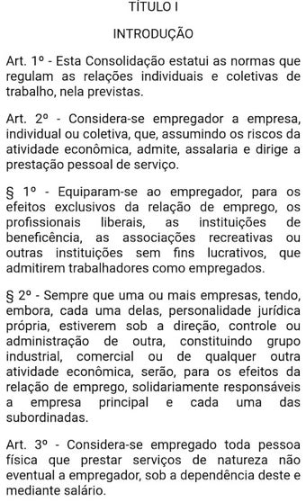 Imagen 0 para CLT - Leis Trabalhistas