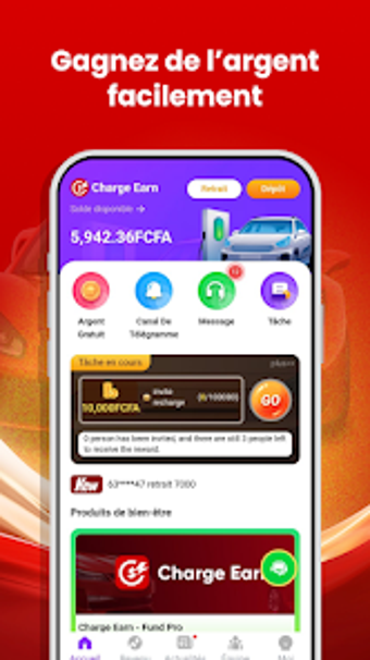 Obraz 0 dla Charge Earn: Gagner de la…