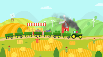 Obraz 0 dla Farm Train - Kids Tractor…