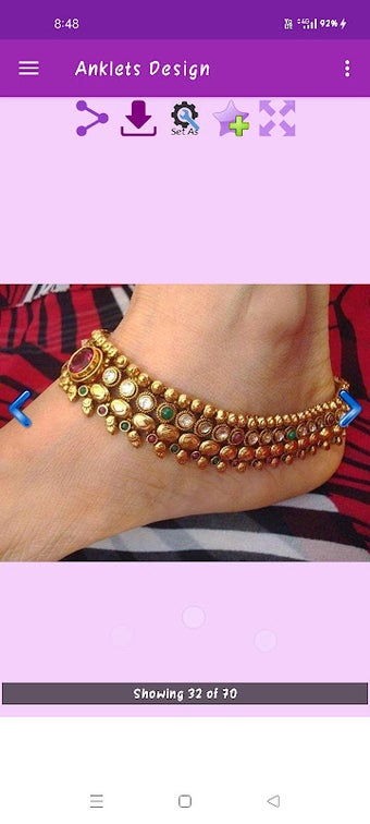 Image 0 for Anklets Design Gallery