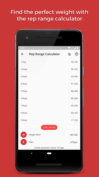 Just Lift customizable barbell plate calculator